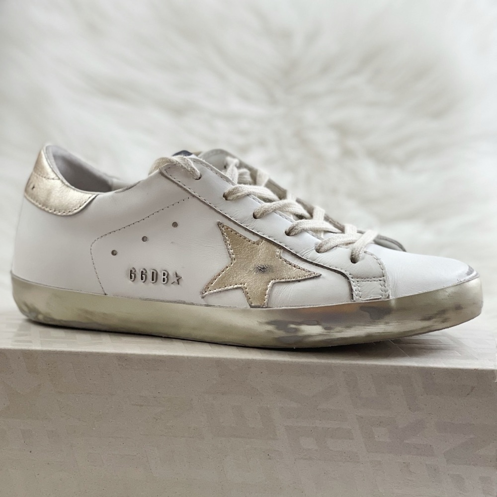 Golden Goose White and Gold 38